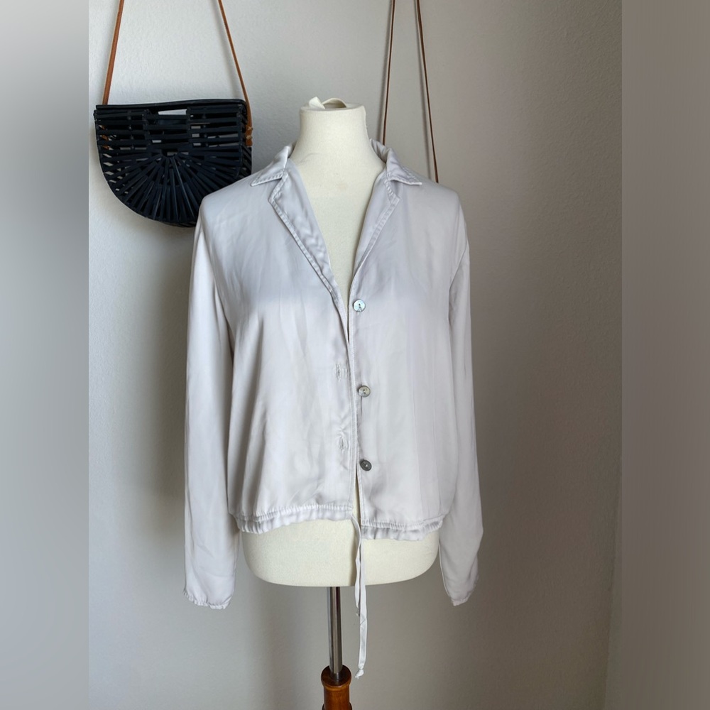 S’edge Button Down Long Sleeve Top, Size Large